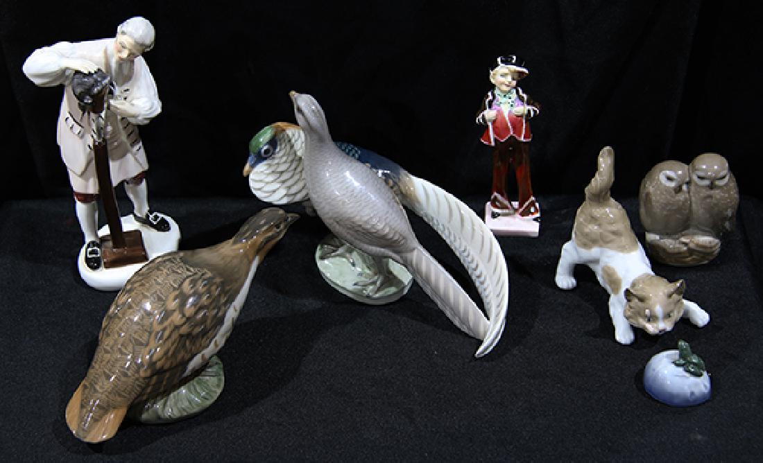 (lot of 7) Continental porcelain figural groups, (1 of 1)