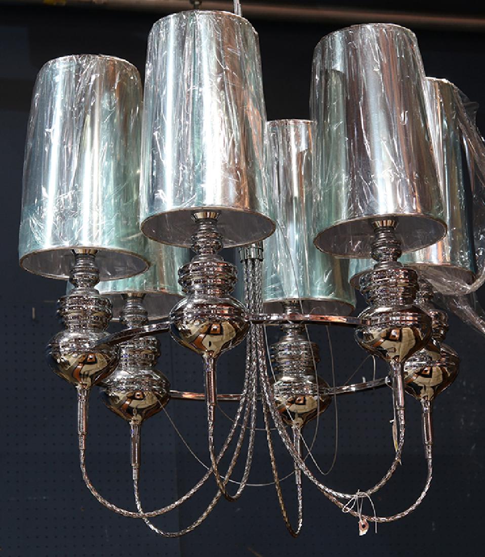 Modern six-light chandelier (1 of 1)