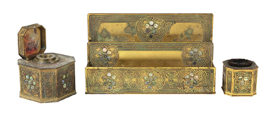 (lot of 9) Tiffany & Co. 'Abalone' desk set (1 of 5)