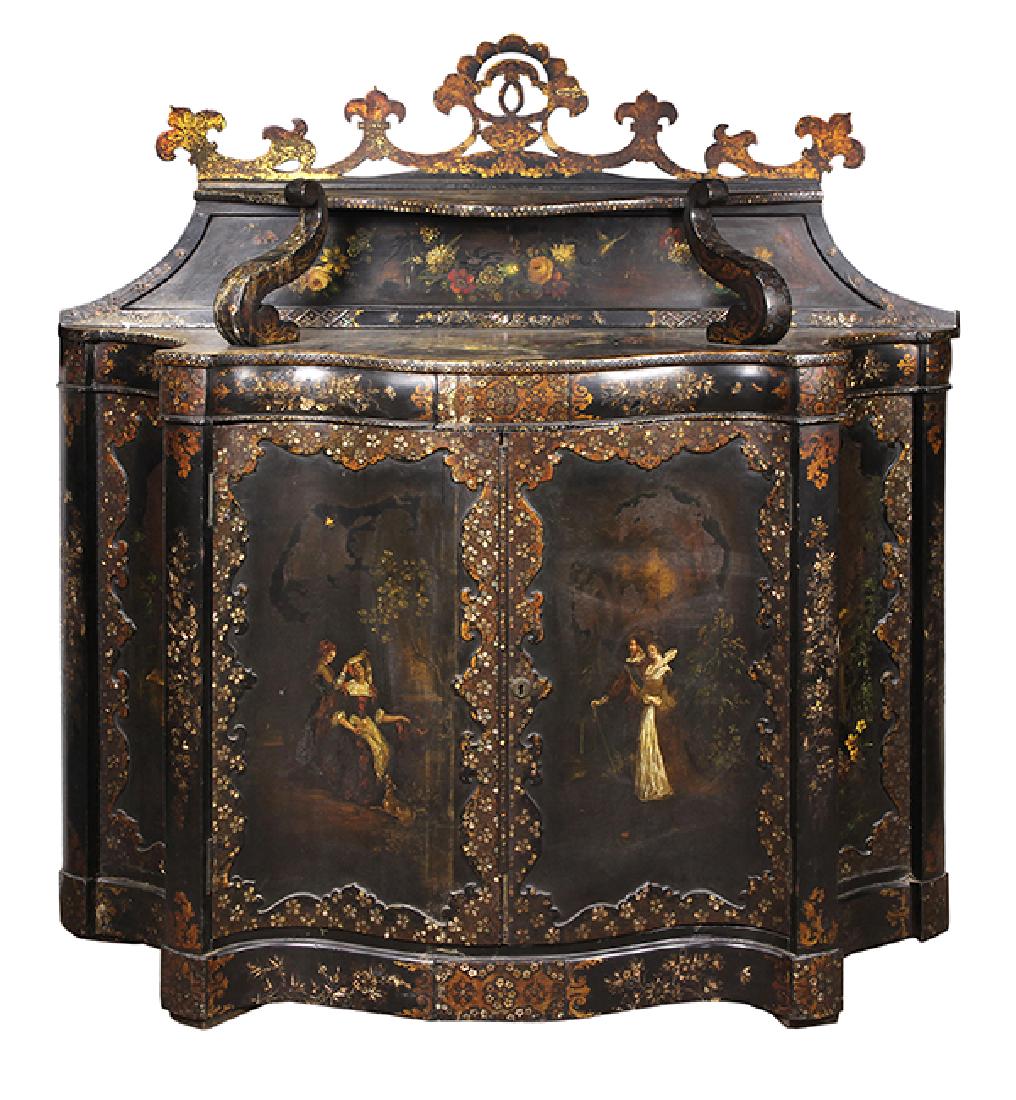 English Victorian side cabinet, mid-19th Century, (1 of 10)