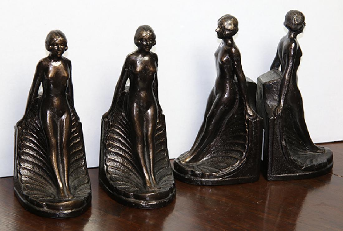 Art Deco style metal bookends (1 of 1)