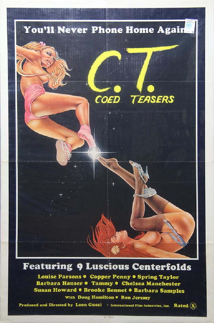 Vintage Erotic Film Posters: (lot of 10) Vintage Erotic Film Posters including, "The Sexualist," 'Love You To Death," "Marilyn and the Senator," "Coed Teasers," "Skin Flicks," "I Wish I Were in Dixie," "Helena," "The Playground S