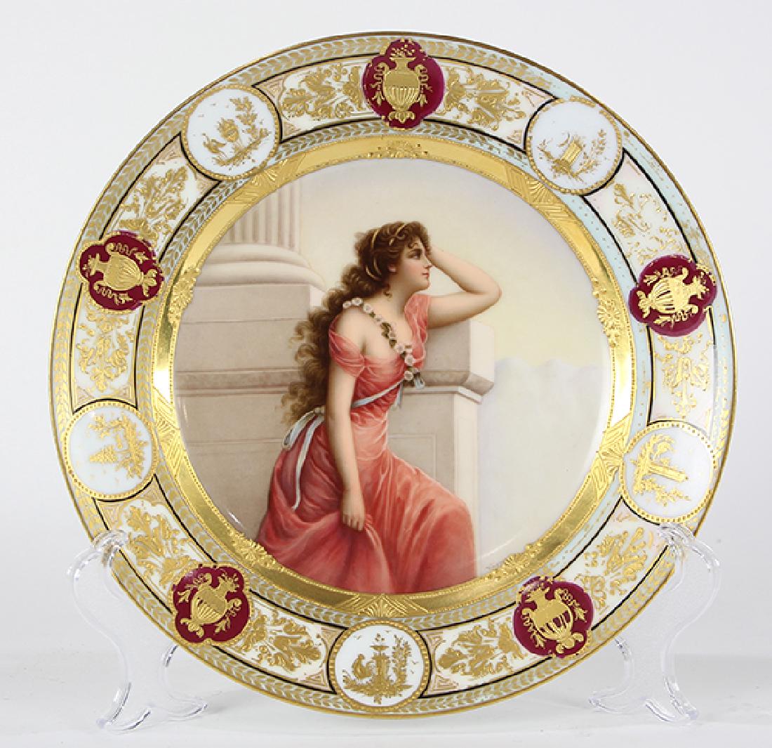 Royal Vienna porcelain cabinet plate signed Wagner, the (1 of 4)