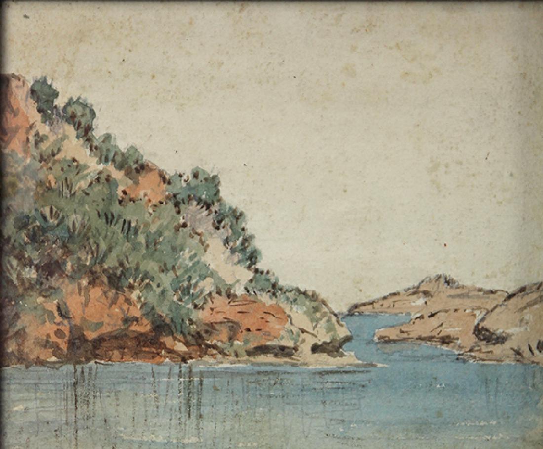 Watercolor, Attributed to Ralph Albert Blakelock (1 of 3)
