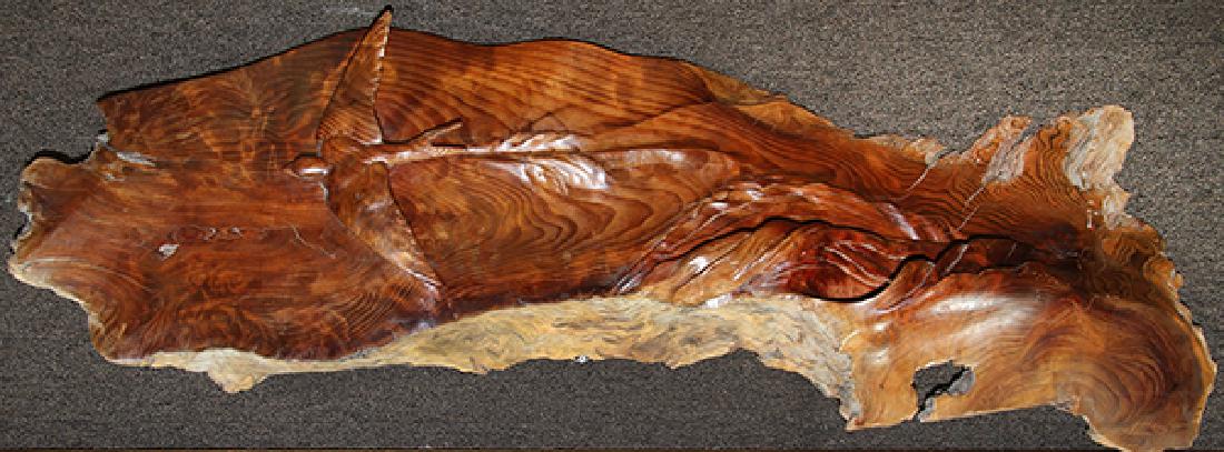 Wood wall sculpture, Leo E. Osborne (1 of 2)