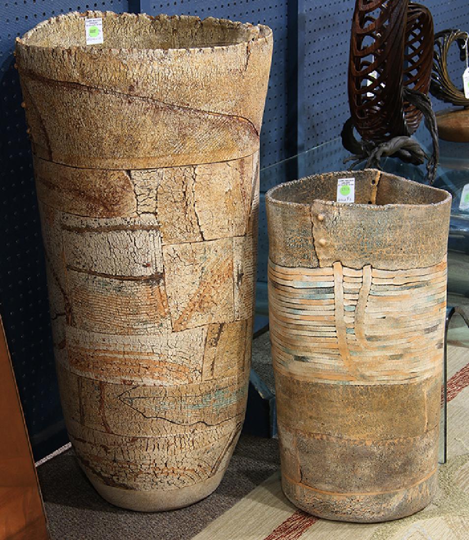 (lot of 2) Jim Kraft studio pottery group (1 of 1)