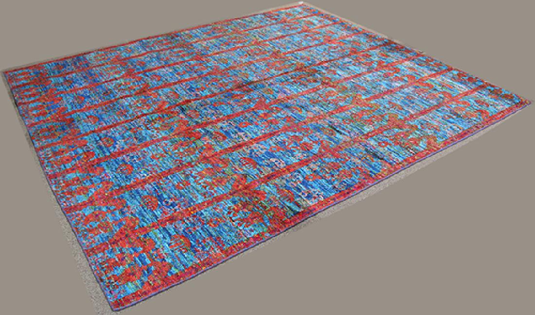 Sari silk carpet (1 of 4)