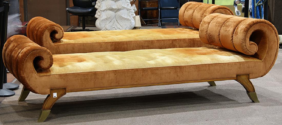 Pair of  Louis XVI style chaise lounges by C (1 of 2)