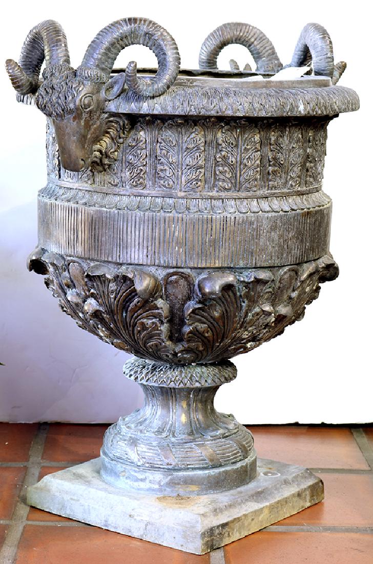 (lot of 4) Classical style patinated metal jardinieres (1 of 4)