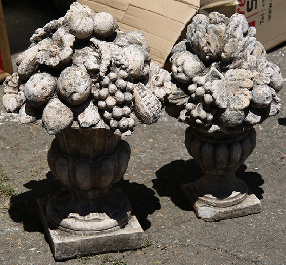 (lot of 2)  Continental cast garden sculptures (1 of 1)