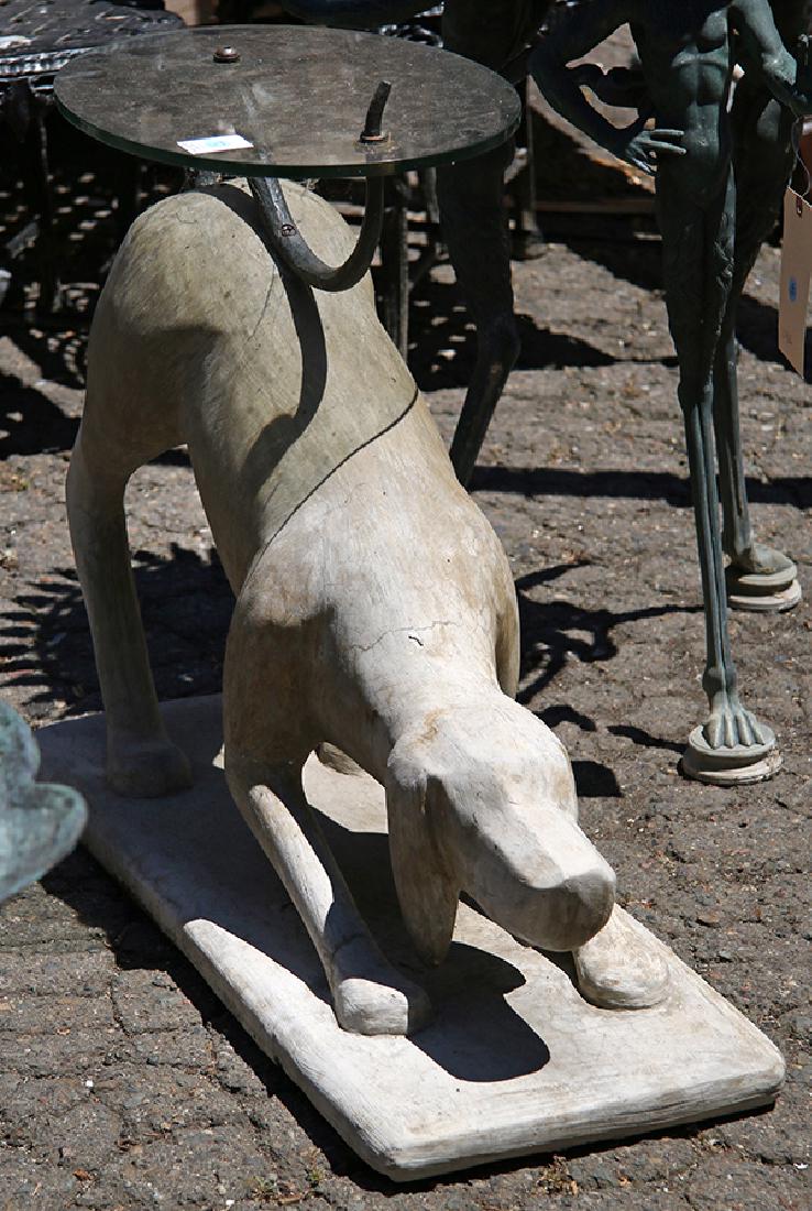 Mid Century style figural decorated garden table, (1 of 1)