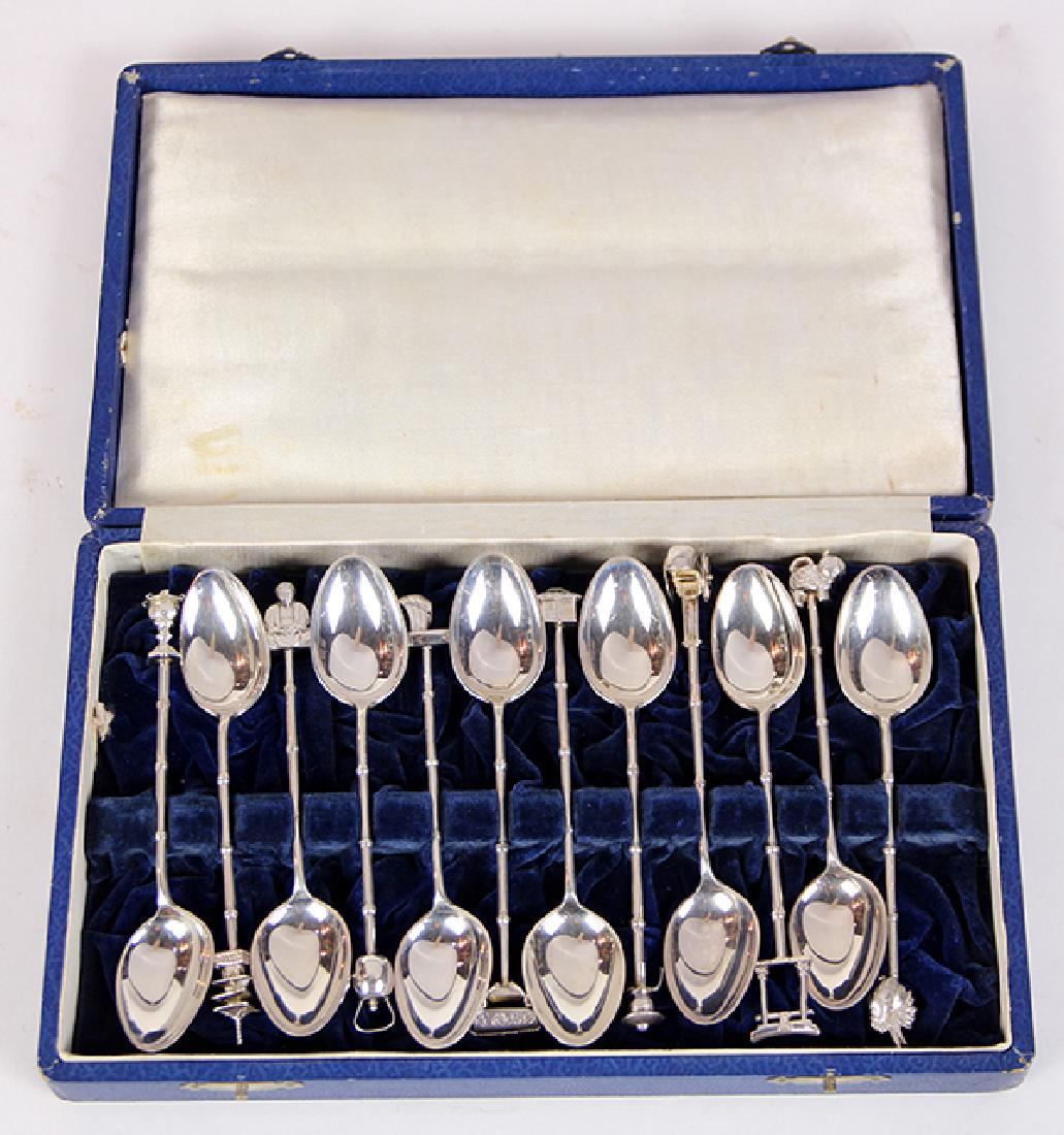 (lot of 12) American sterling silver themed demitasse (1 of 1)