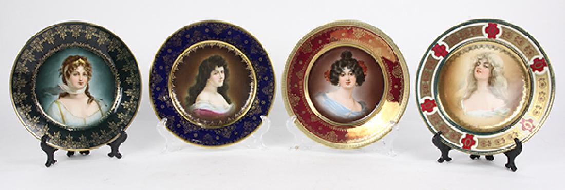 (lot of 4) Royal Vienna porcelain cabinet plates (1 of 4)