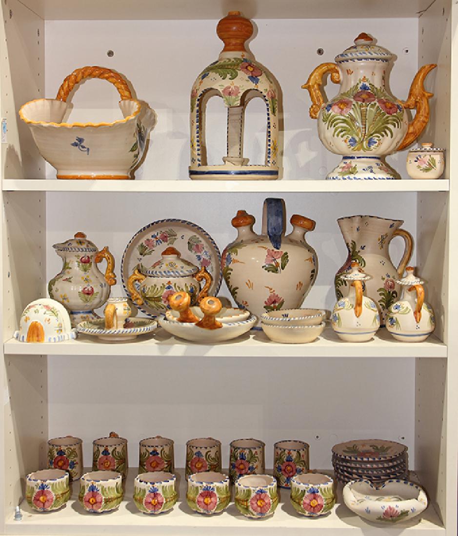 Three Shelves of Spanish Talavera ceramic table (1 of 1)