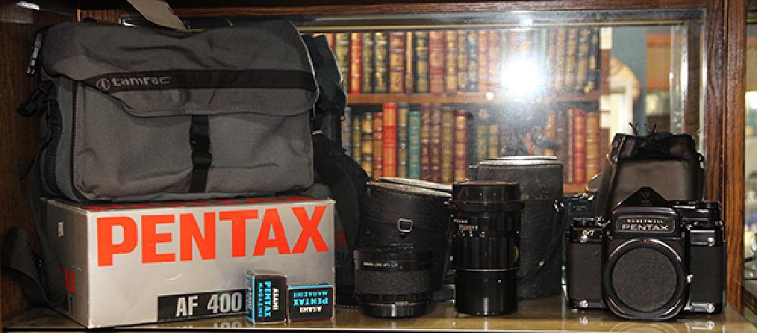 (lot of 10) Vintage Pentax Camera and Accessory group (1 of 1)