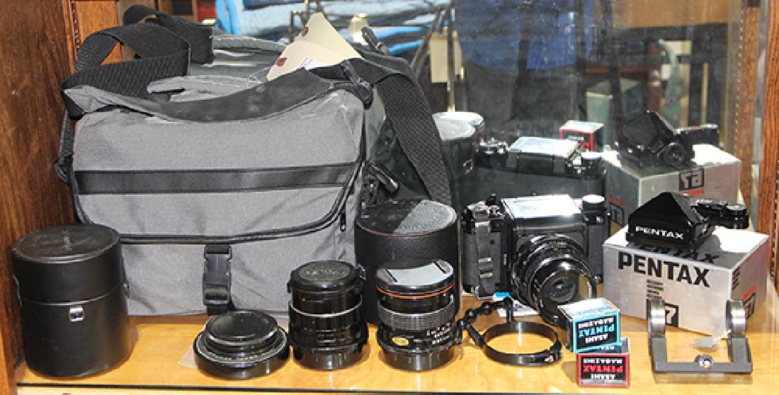 (lot of 14) Pentax Camera and Accessory group (1 of 1)