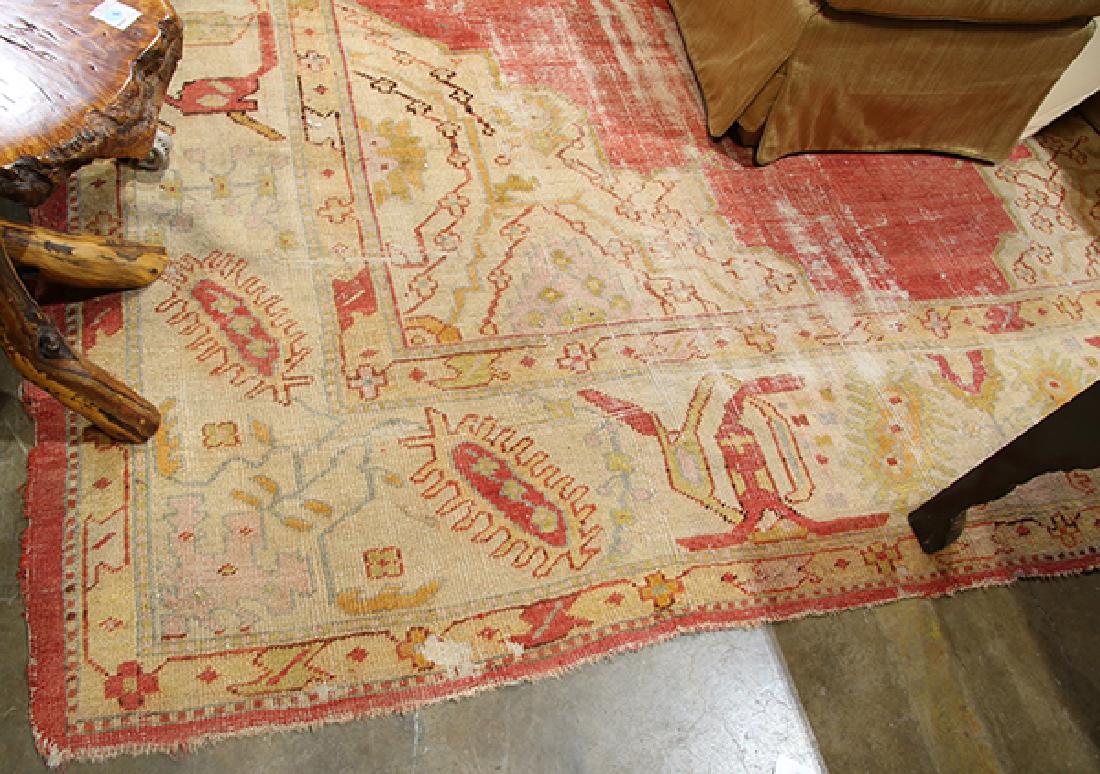 Antique Turkish Carpet, circa 1900, (wear), 163"l x 116 (1 of 2)