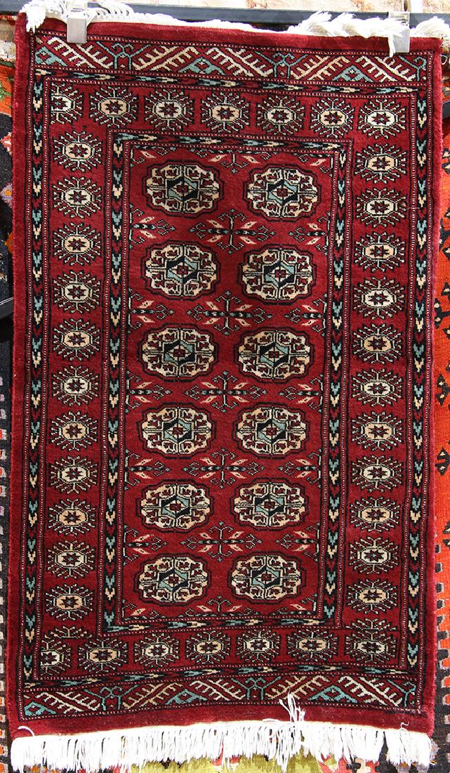 Pakistani Bokhara carpet, 4' x 2'6" (1 of 1)
