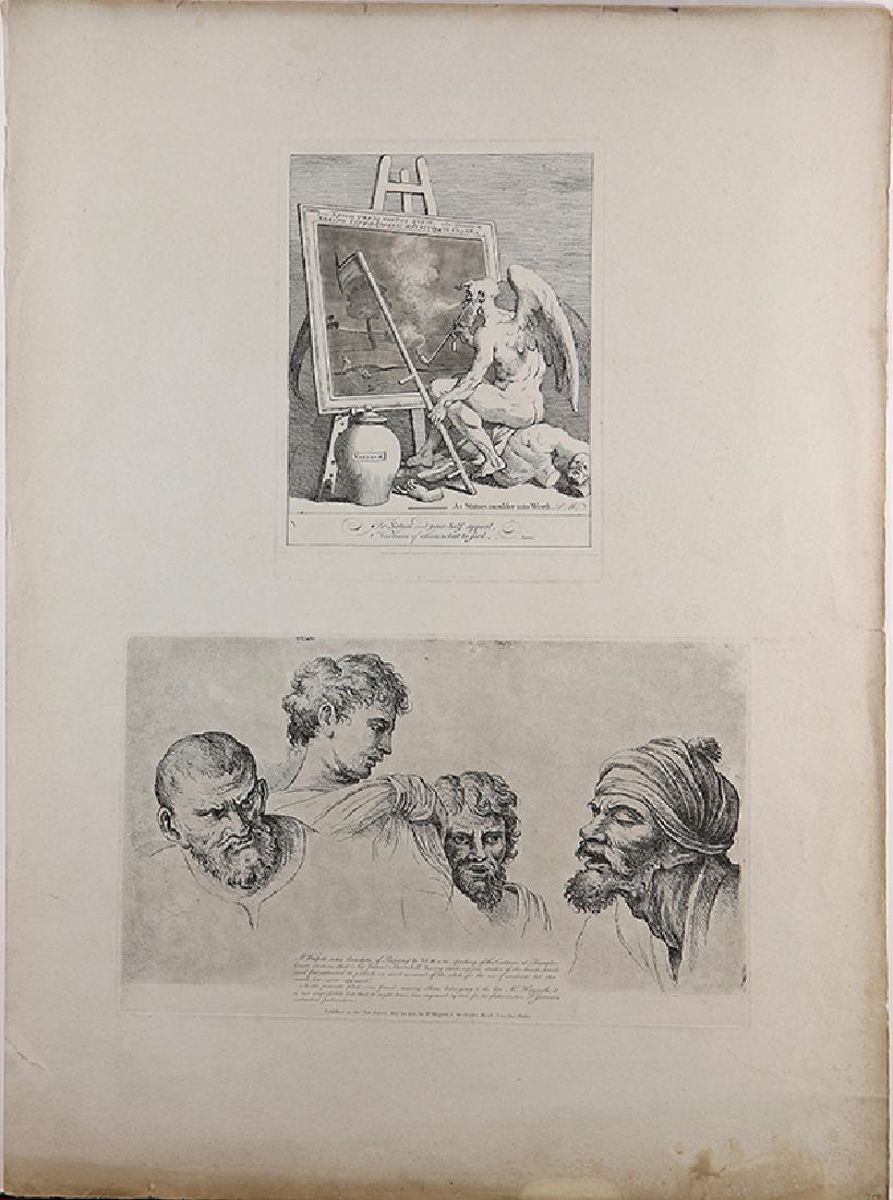 Prints, After William Hogarth: (lot of 2) After William Hogarth (British, 1697-1764) "The Good Samaritan," engraving, original print published in 1772 by John Boydell, and Attributed to William Hogarth (British, 1697-1764), Studies