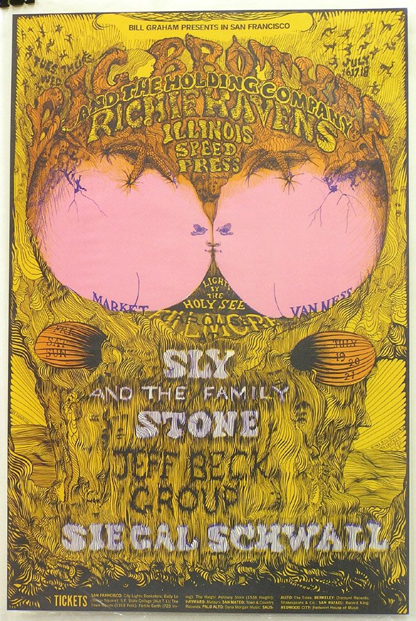 psychedelic rock poster Fillmore