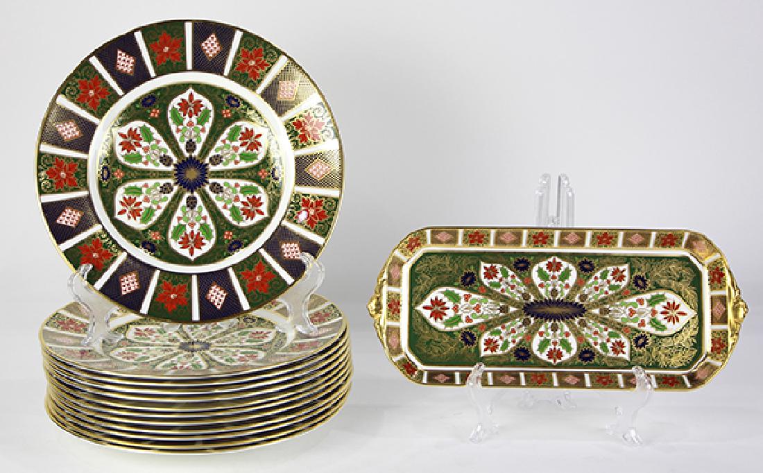 (lot of 13) Royal Crown Derby "Old Imari Holiday" (1 of 2)