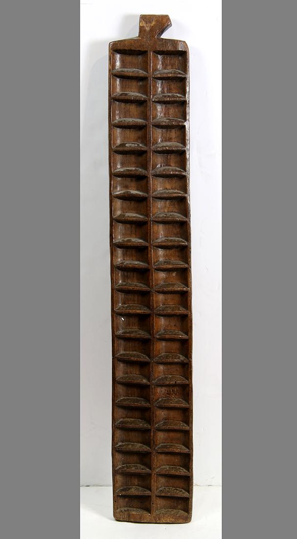 Central African game board, of some slight use and age, (1 of 2)