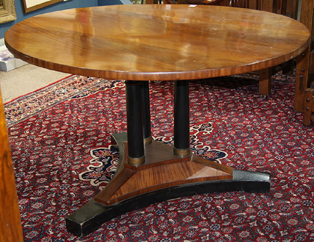 Austrian Biedermeier style mahogany center table (1 of 3)
