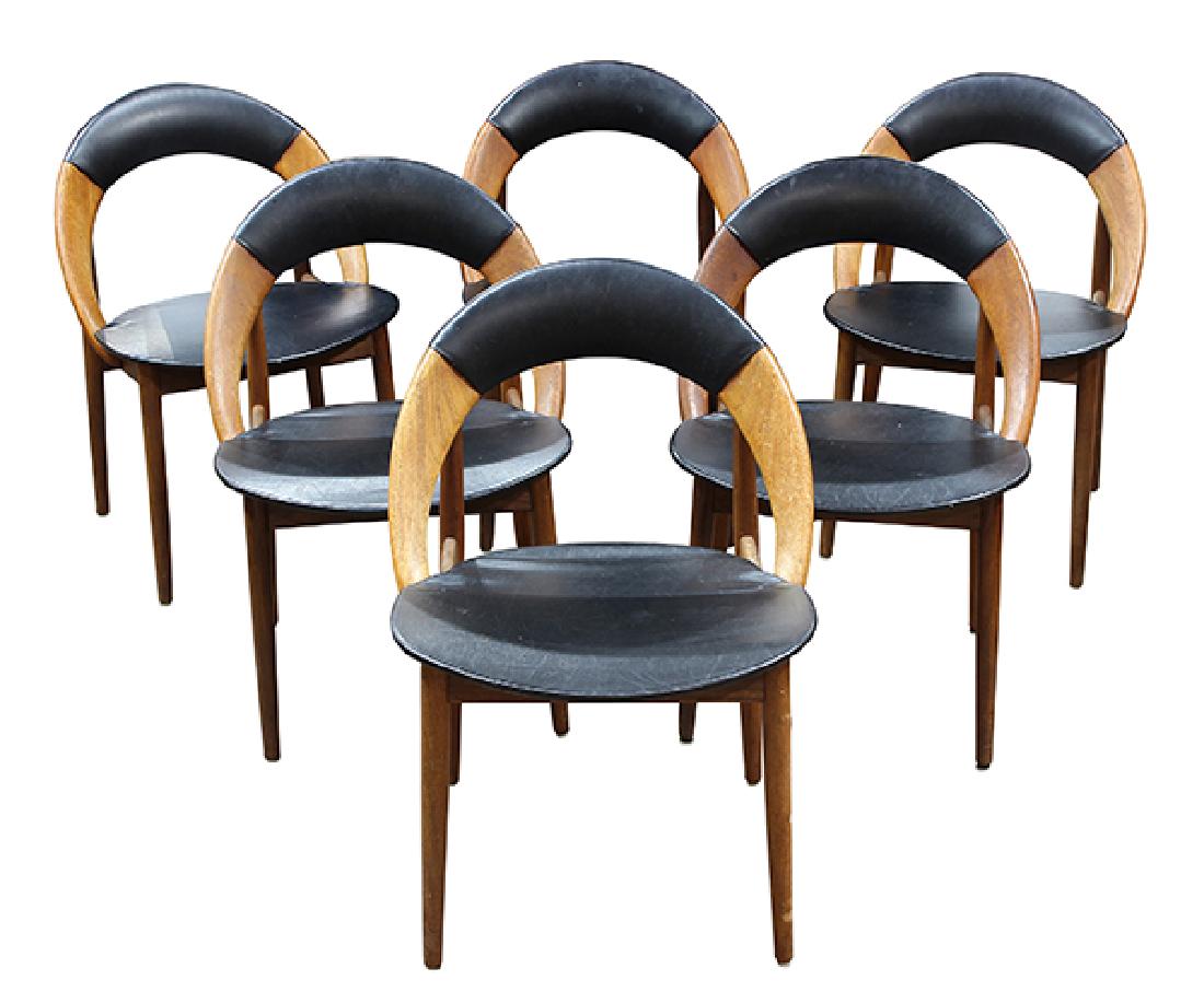 (lot of 6) Danish Modern dining chairs (1 of 5)