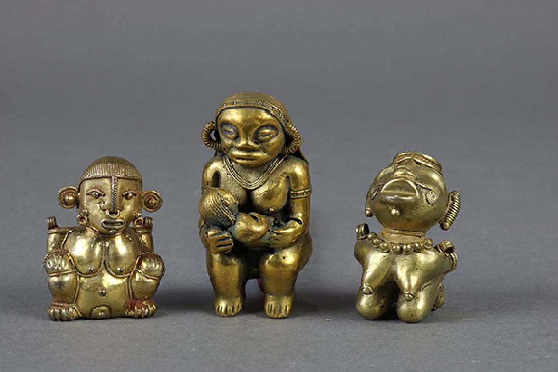 (Lot of 3) Figural groups, possibly Pre-Columbian, (1 of 1)