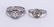 (Lot of 2) Diamond, platinum and white gold rings