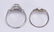(Lot of 2) Diamond, platinum and white gold rings - 3