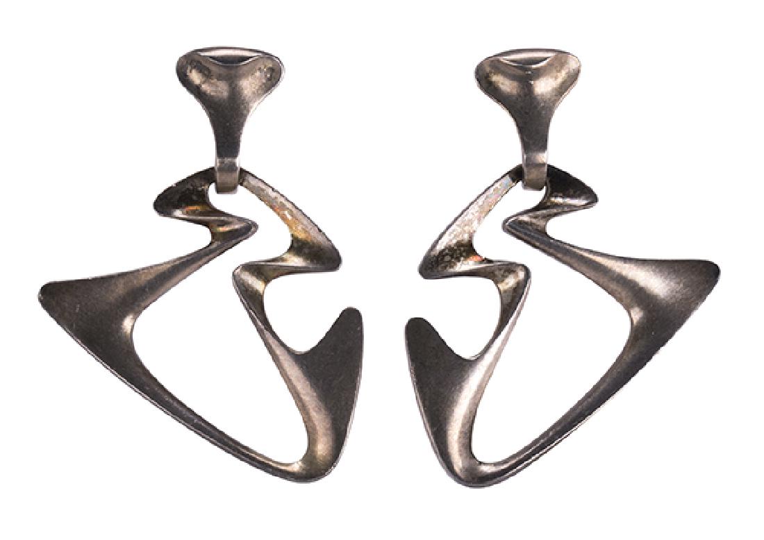 Georg Jensen Henning Koppel sterling silver earrings (1 of 4)
