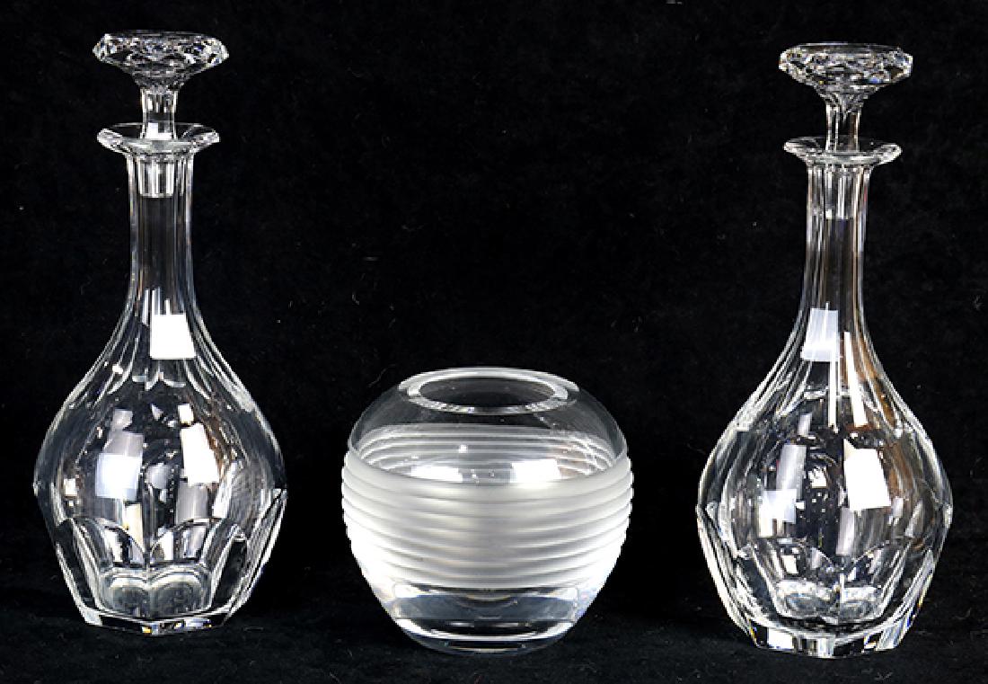 (lot of 3) Baccarat group (1 of 2)