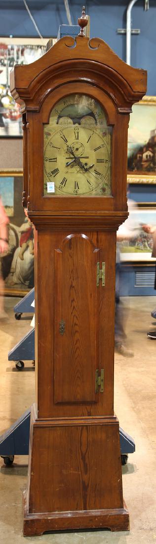 Chippendale tall case clock by Thomas Nawman (1 of 7)