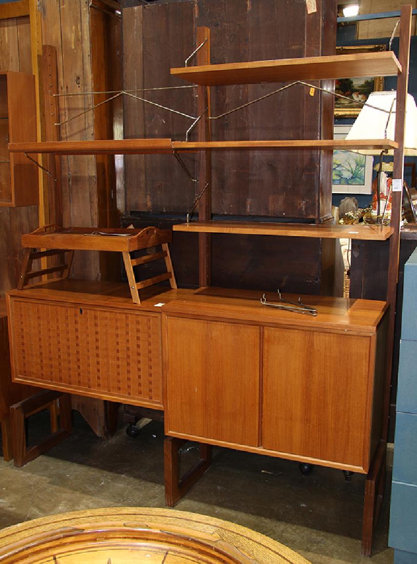 Danish Mid-Century Modern teak wall cabinet (1 of 1)