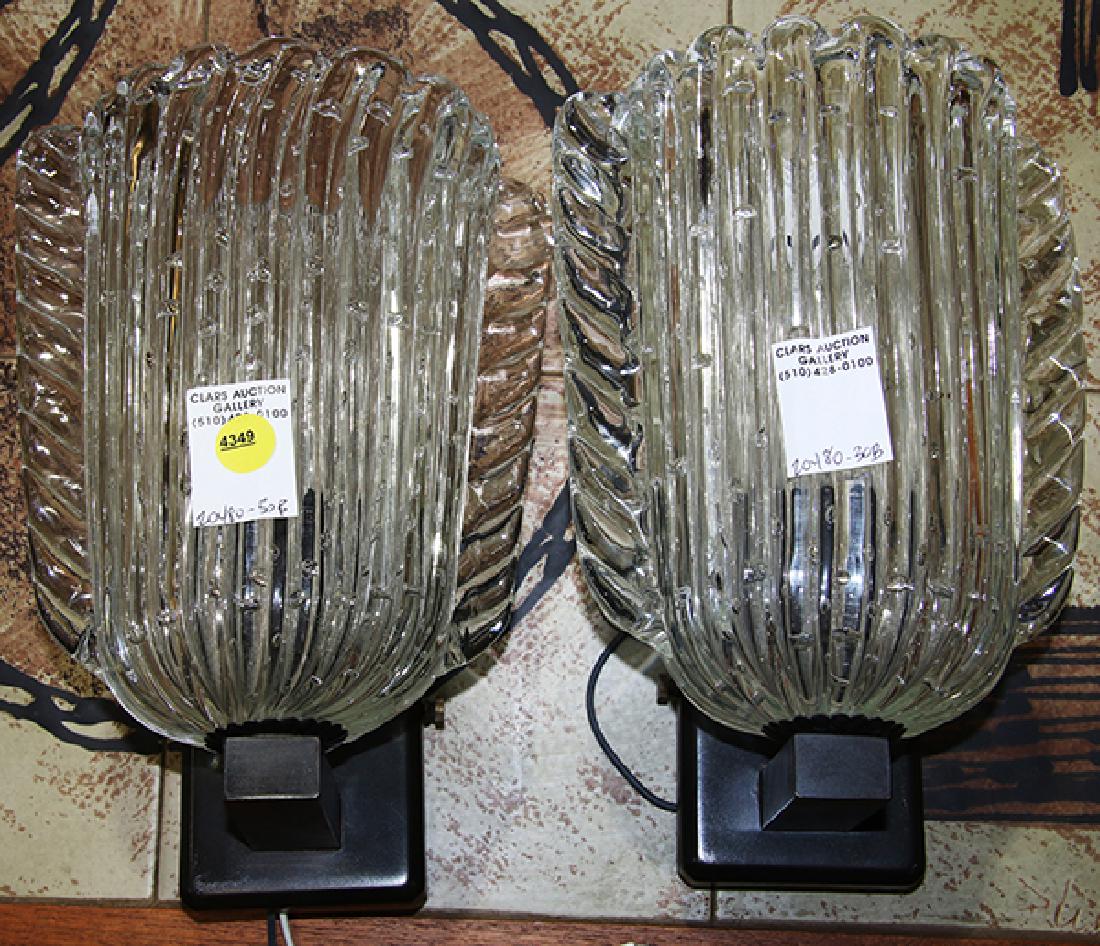 Pair of custom blown Murano glass sconces (1 of 1)