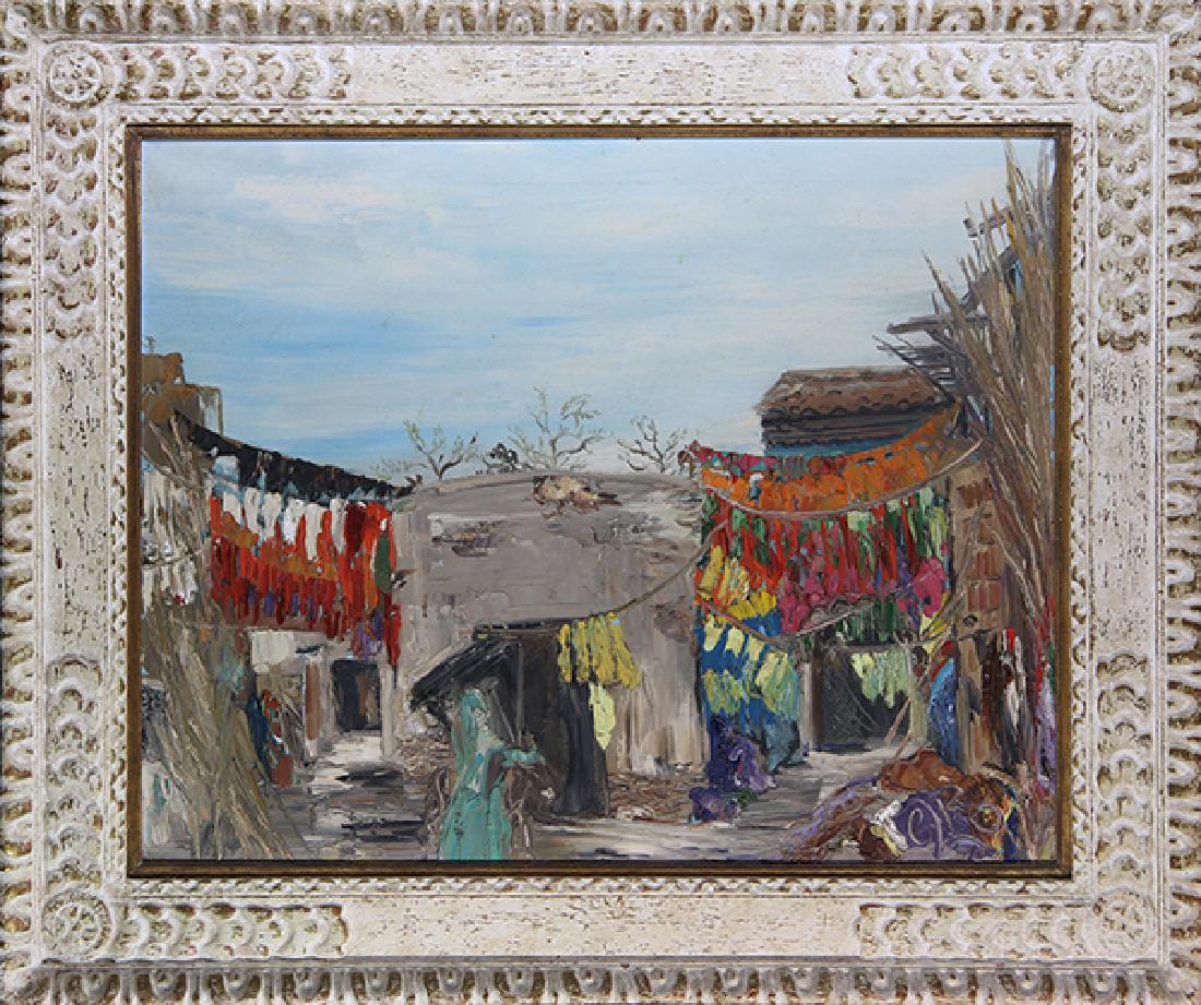 Painting, Orientalist Market Scene with Figures (1 of 1)