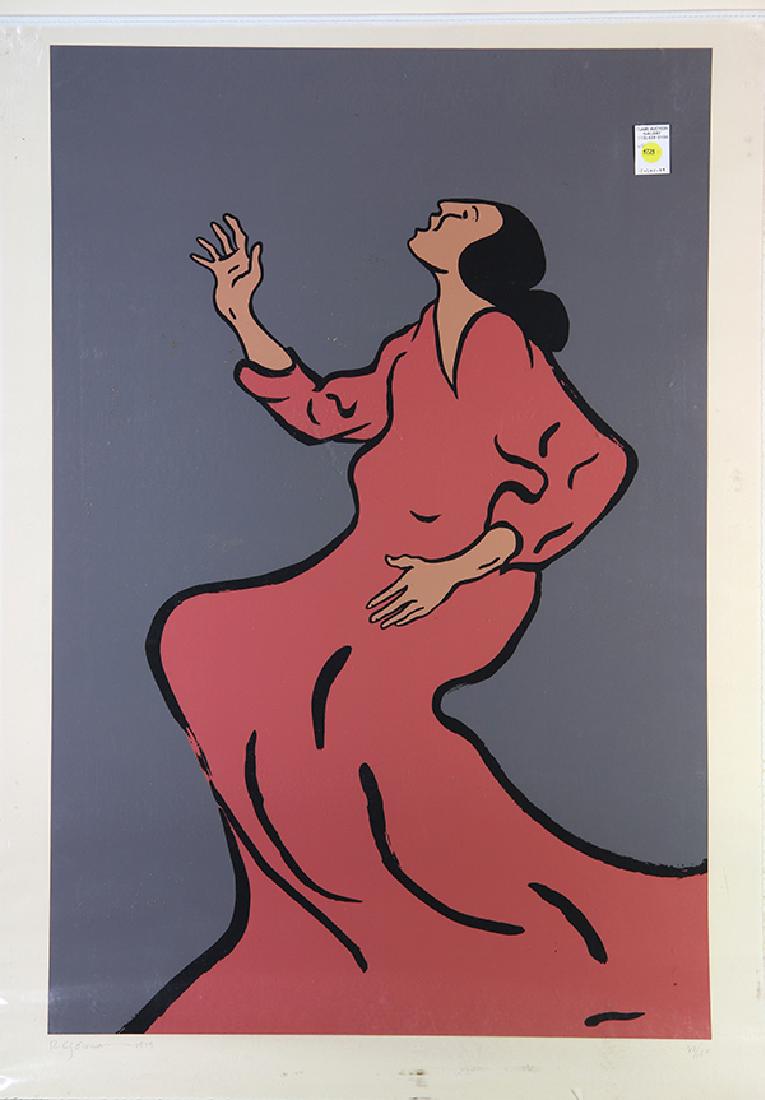 Print, R. C. Gorman: R.C. Gorman (American, 1931-2005), "Damita," 1979, silkscreen, pencil signed and dated lower left, edition 85/150, image: 26"h x 24" w, sheet (unframed): 40.25"h x 27.75"w