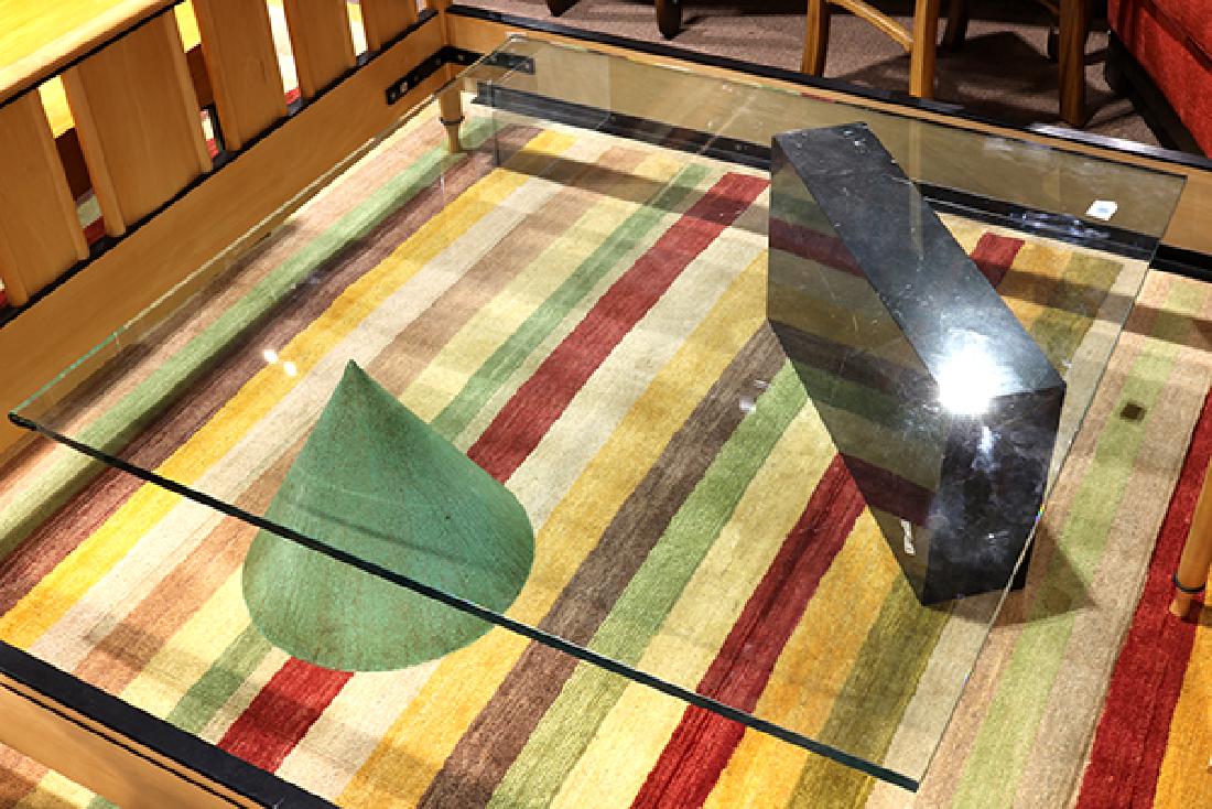 Roche Bobois low table having a plate glass top (1 of 3)
