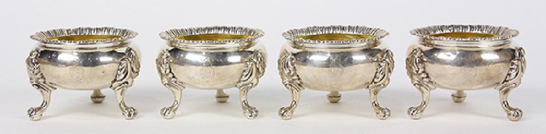 (lot of 4) Set of George III sterling silver and gilt (1 of 3)