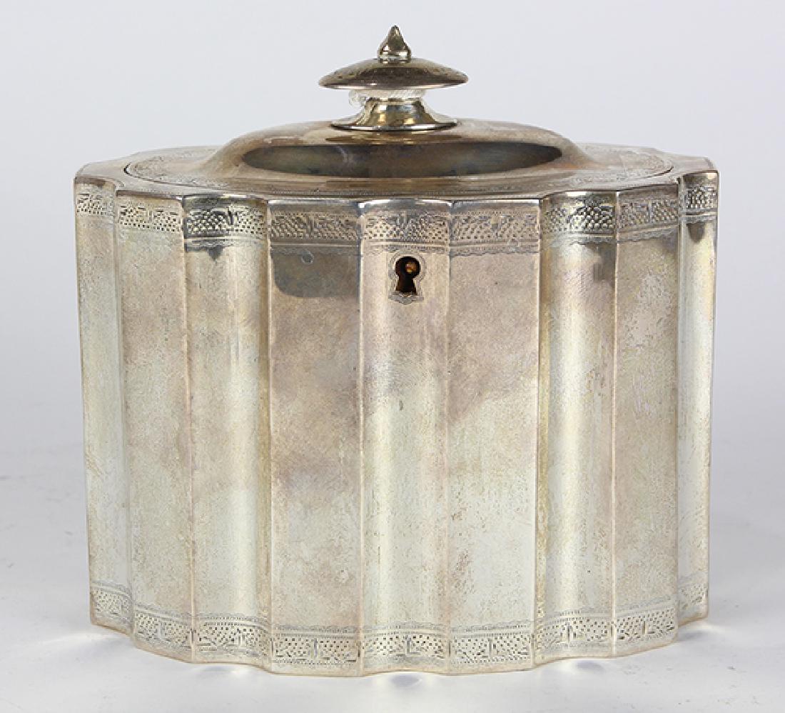 George III sterling silver tea caddie by Charles (1 of 3)