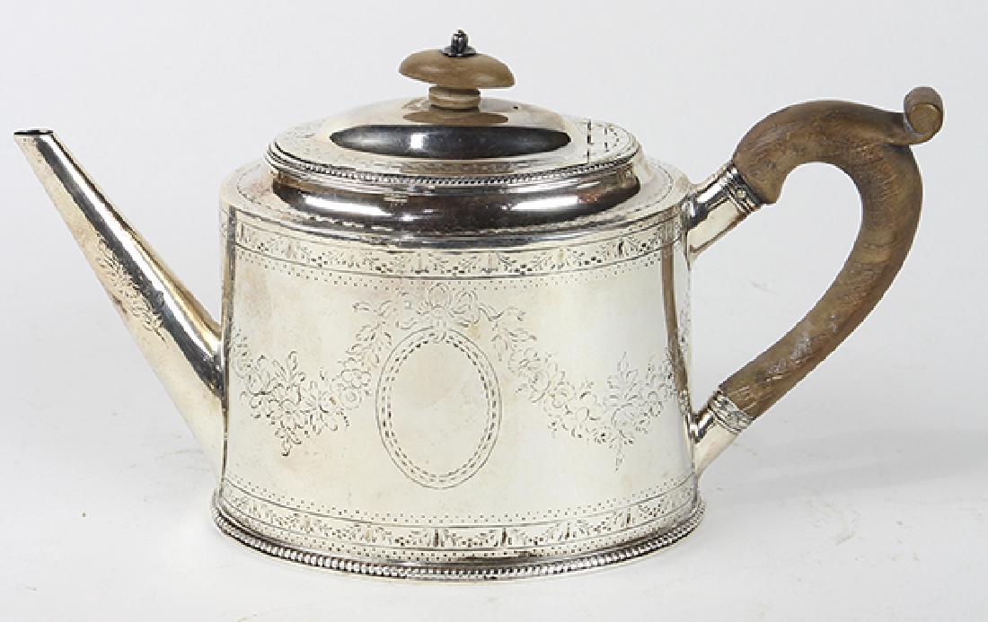 George III sterling silver teapot by Hester Balmen, (1 of 2)