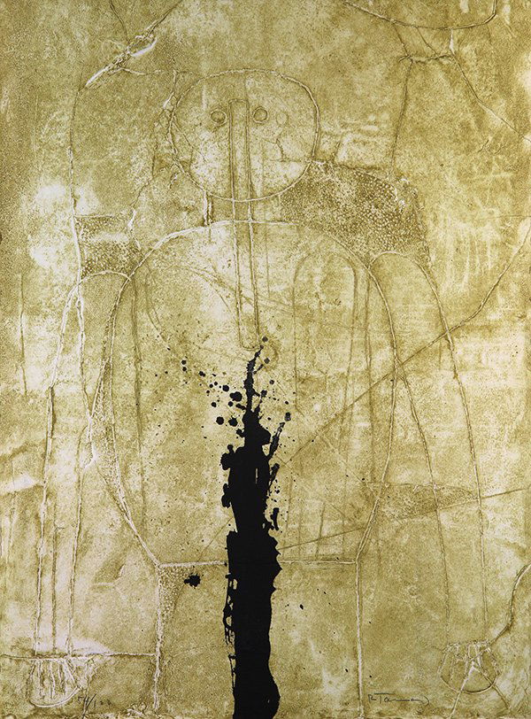 Print, Rufino Tamayo, Figura Sobre Estuco (1 of 4)