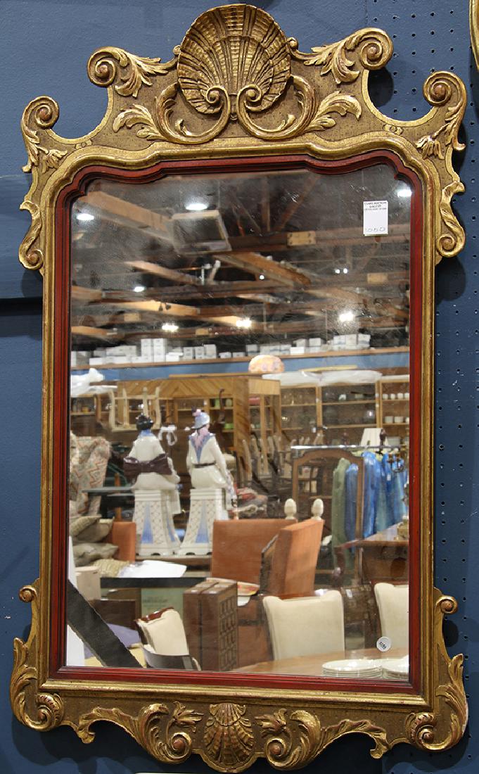 Neoclassical style gilt framed mirror (1 of 1)
