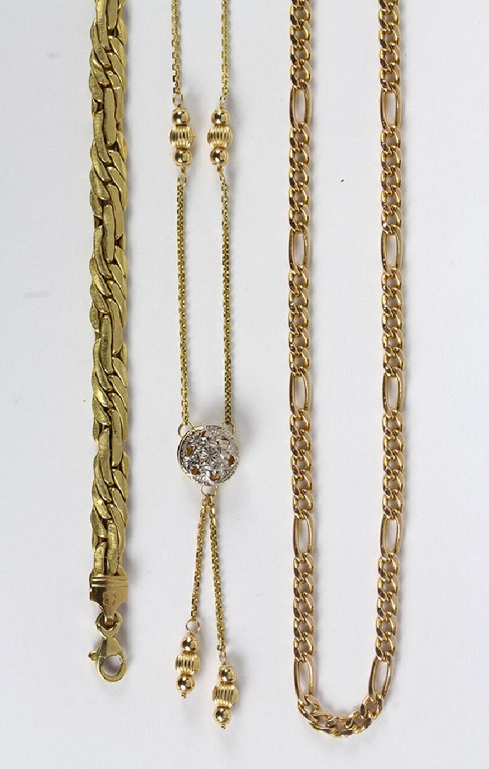 (Lot of 3) 14k yellow gold chains (1 of 3)