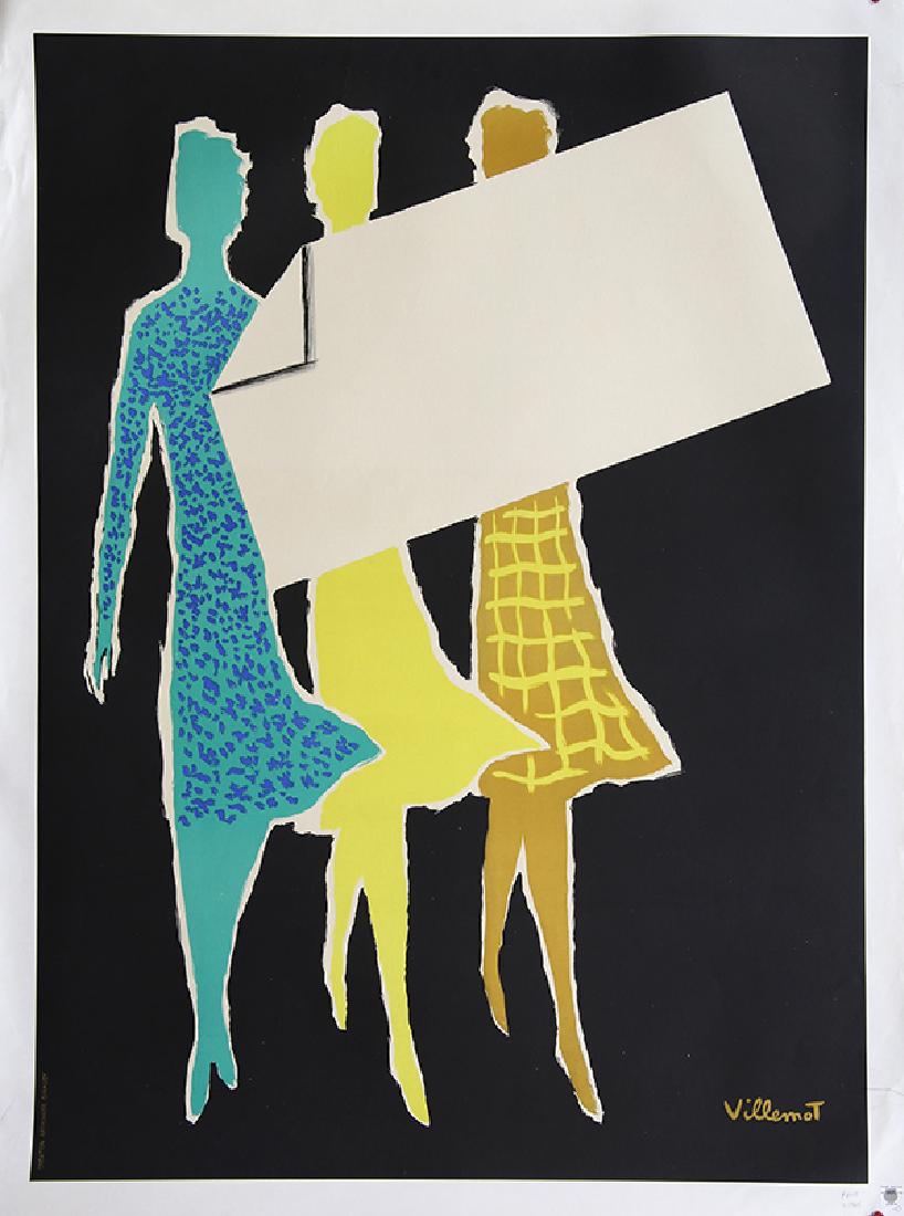 Vintage lithographic poster, Bernard Villemot (1 of 1)