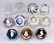 (lot of 11) Baccarat and Steuben crystal paperweight