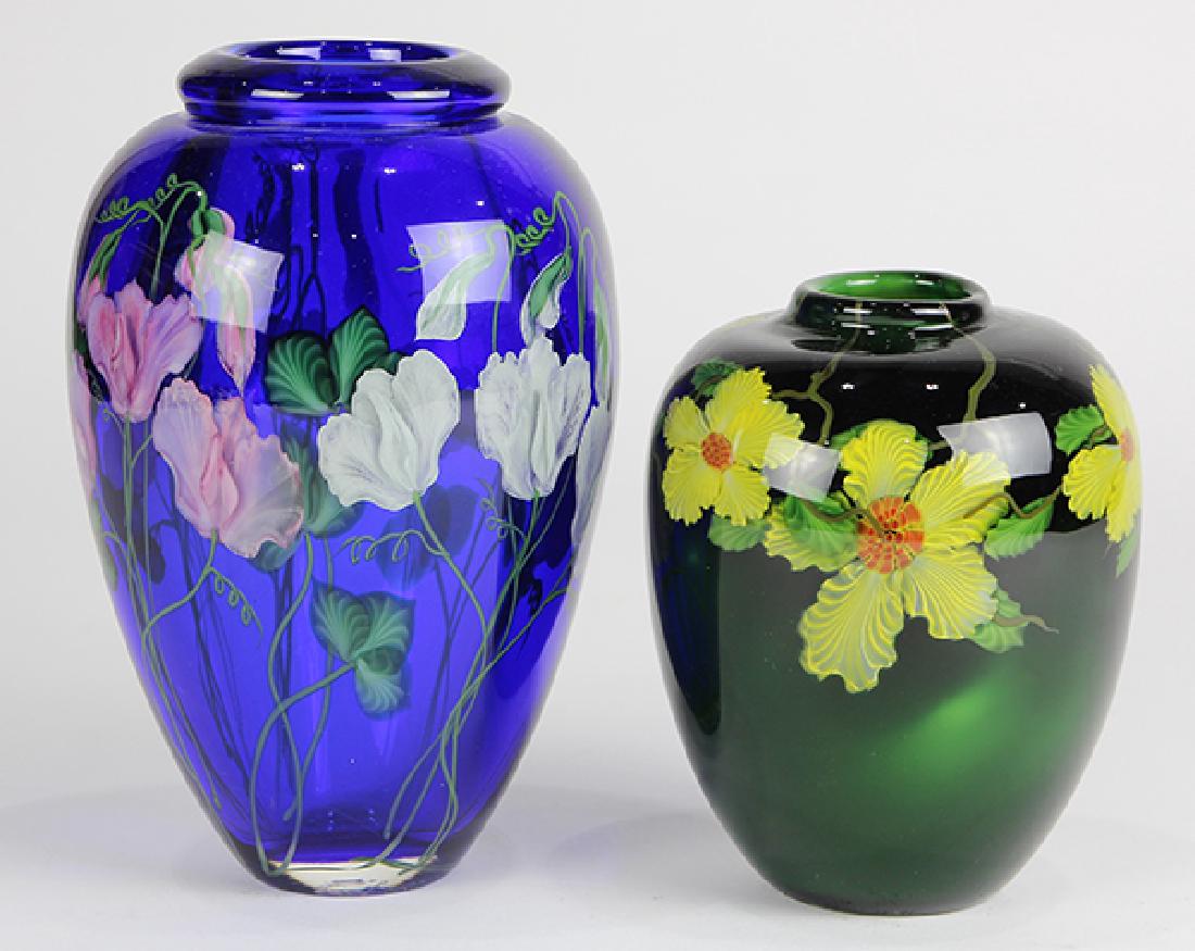 (Lot of 2) Daniel Salazar for Lundberg Studios vases (1 of 6)