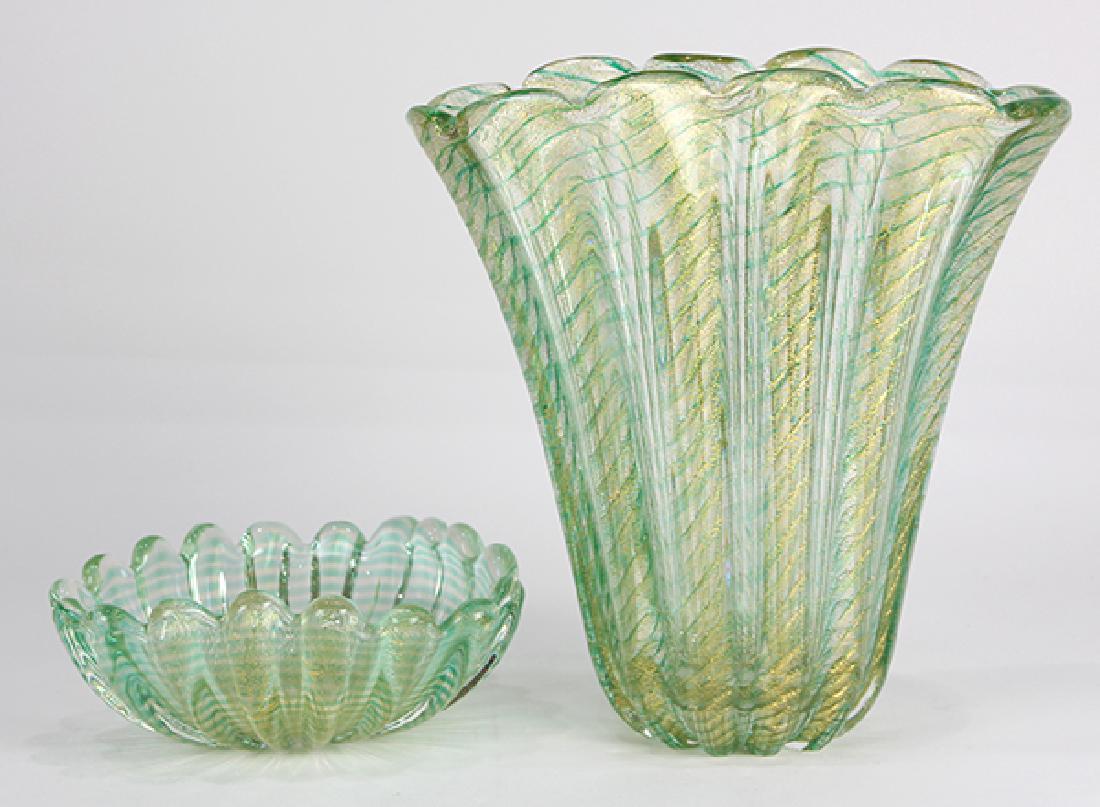 (lot of 2) Murano art glass group (1 of 5)