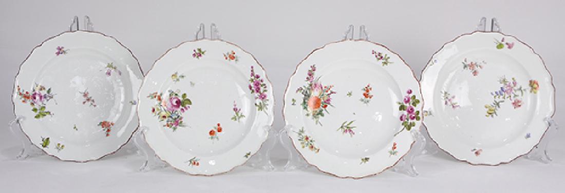 (lot of 4) Chelsea red anchor soft paste porcelain (1 of 6)